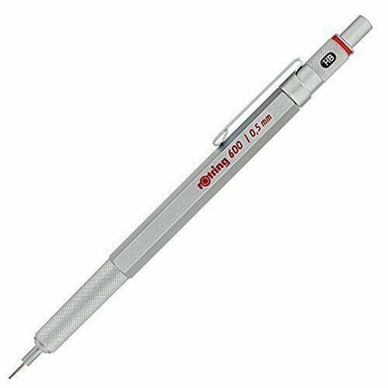 Rotring 600 nyomósirón ezüst 0,5mm 1904445