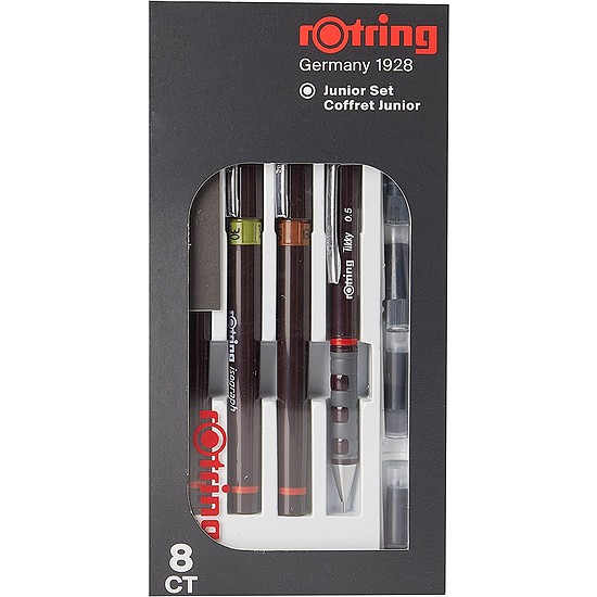 Rotring Junior csőtoll készlet 8 részes (0,2/0,3/0,5 mm)