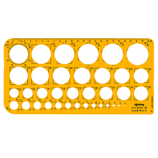 Rotring körsablon 1-36 TK R840633