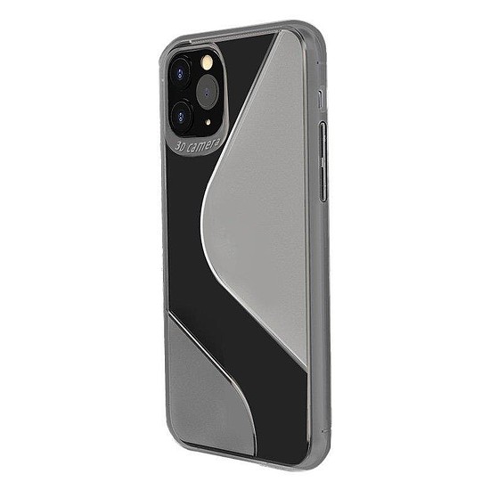 S-Case flexibilis burkolatú TPU tok Huawei P40 Lite E fekete