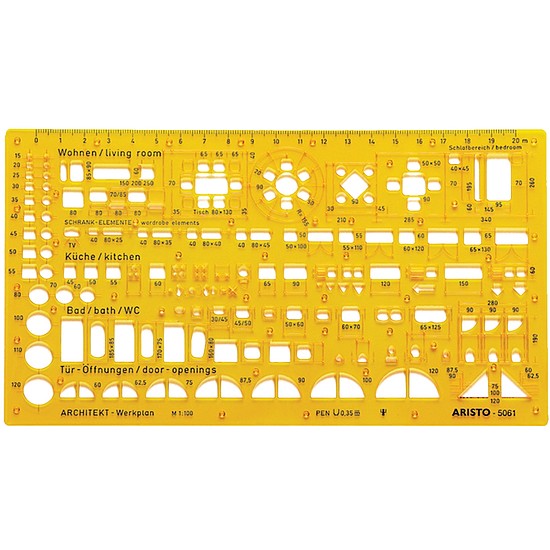 Sablon építész kombi, 1:100, Aristo (GEO5061)