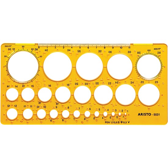 Sablon kör, 1-36 mm, 25 kör, Aristo (GEO5031)