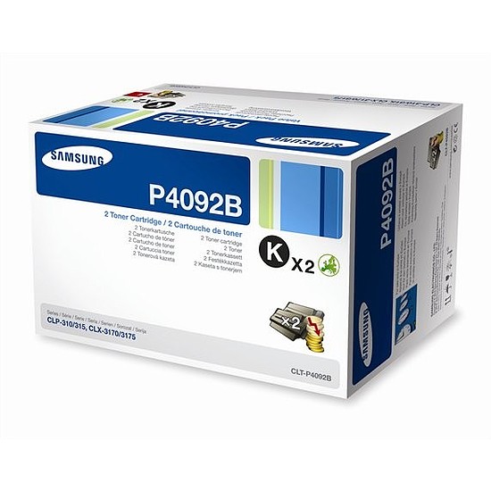 Samsung CLT-P4092B lézertoner dupla pack eredeti Black 2x1,5K (SU391A)