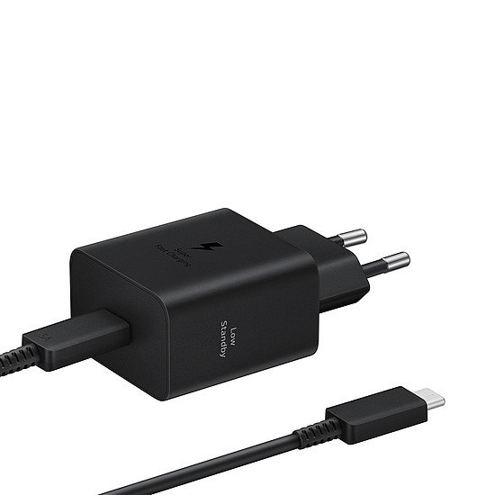 Samsung EP-T4511XBEGEU 45W 4.05A 1x USB-C fali töltő - fekete + USB-C kábel