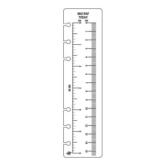 Saturnus vonalzó 180 × 40 mm M340