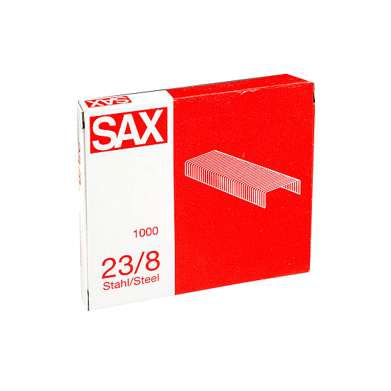 Sax tűzőkapocs 23/8 1000 db/doboz