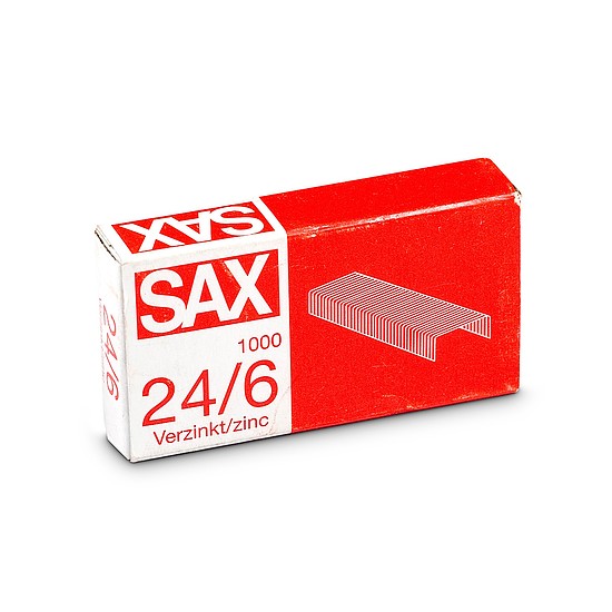 Sax tűzőkapocs 24/6 cink 1000 db/doboz