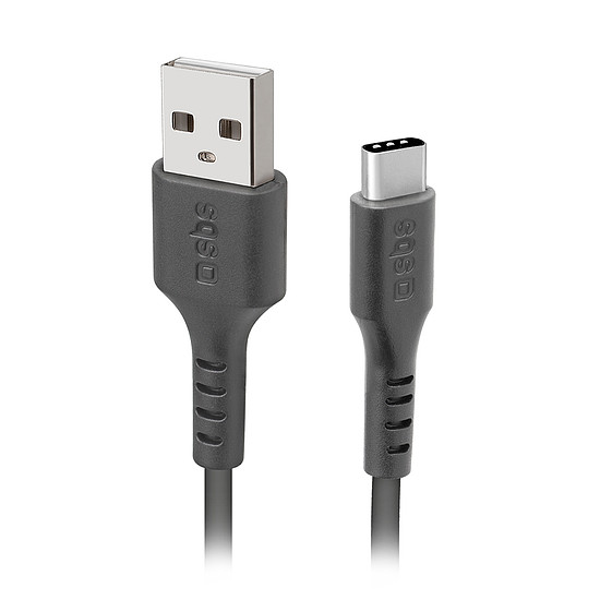 SBS TECABLEMICROC15K USB-A - USB-C kábel 1,5 m - fekete