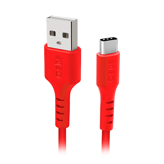 SBS TECABLEMICROC15R USB-A - USB-C kábel 1.5m - Piros