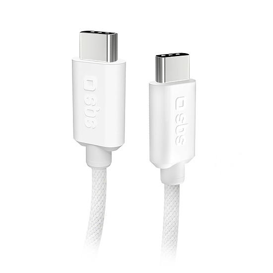 SBS TECABLETISSUETCCG USB-C - USB-C 1.5m 60W fonott kábel - szürke