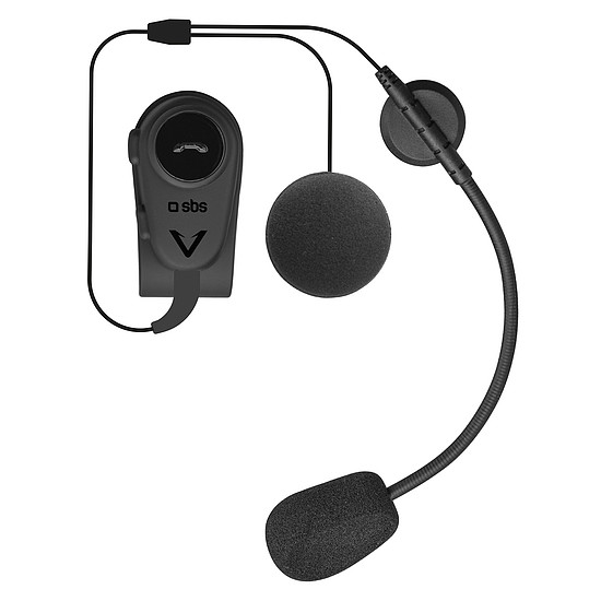 SBS TEEARSETMONOMOTOBTK mono vezeték nélküli headset motoros sisakhoz - fekete