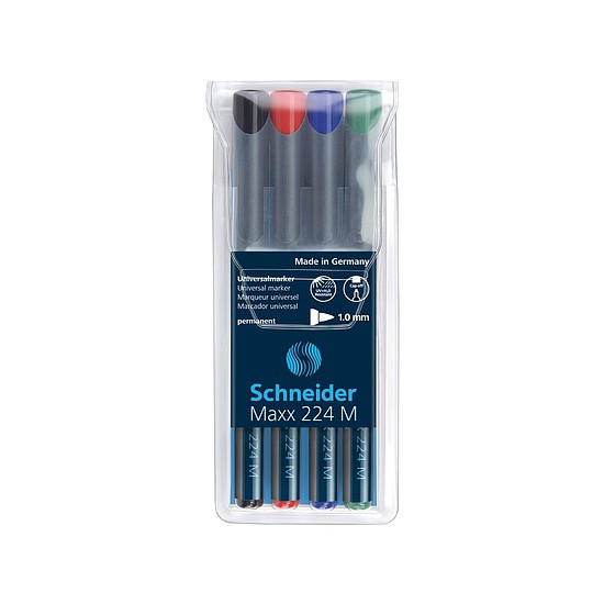 Schneider Maxx 224 OHP M alkoholos rostirón 4db-os készlet, kerek hegy 1,0mm