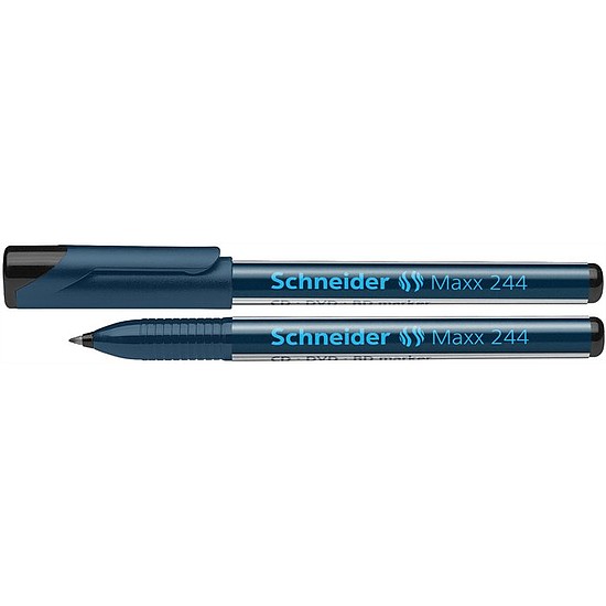Schneider Maxx 244 CD/DVD F alkoholos rostirón fekete, tűhegy 0,7mm