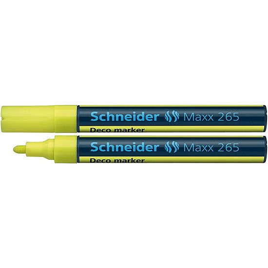 Schneider Maxx 265 krétamarker sárga 2-3 mm kerek hegy folyékony
