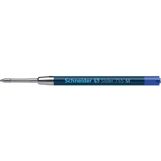 Schneider Slider 755 golyóstoll betét, fém, pax jellegű 0,5mm kék írásszín