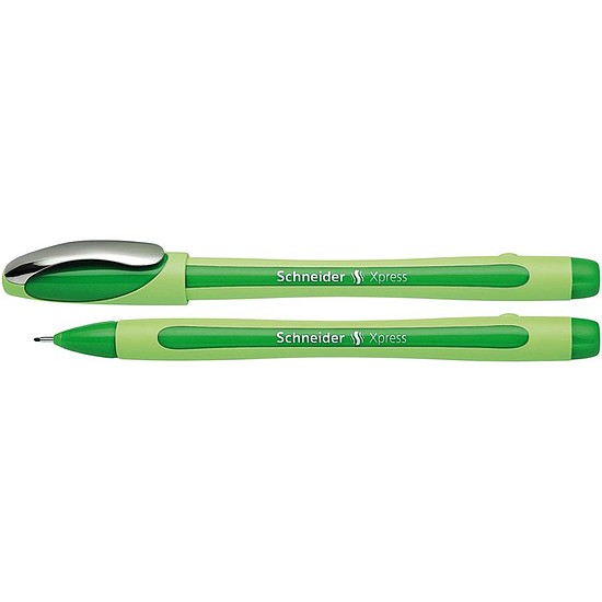 Schneider Xpress tűfilc zöld vízálló tinta, kupak nélkül sem szárad be 0,8mm