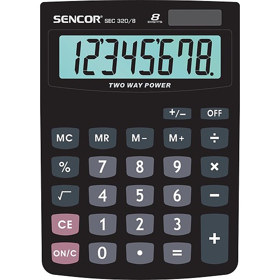 SEC 320/8 DUAL-Asztali számológép SENCOR