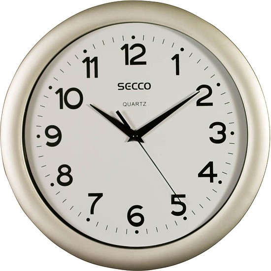 Secco Sweep Second falióra ezüst keret, 30 cm kör S TS6026-57