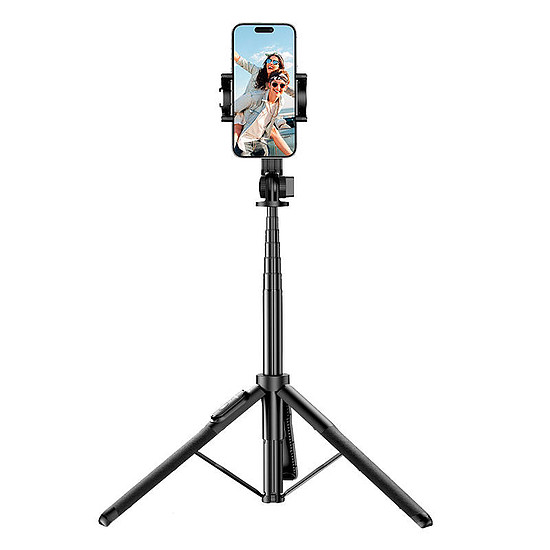 Selfie stick állvány Bluetooth távirányítóval UGREEN 15062, fekete (15062)