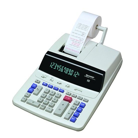 Sharp CS-2635RHGYSE számológép szalagos kétszínű nyomtatás 12 számjegy
