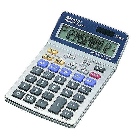 Sharp EL-337C számológép asztali 12 számjegy