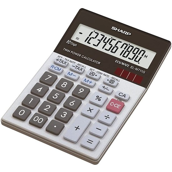 Sharp EL-M711 PGGY számológép asztali 10 számjegy