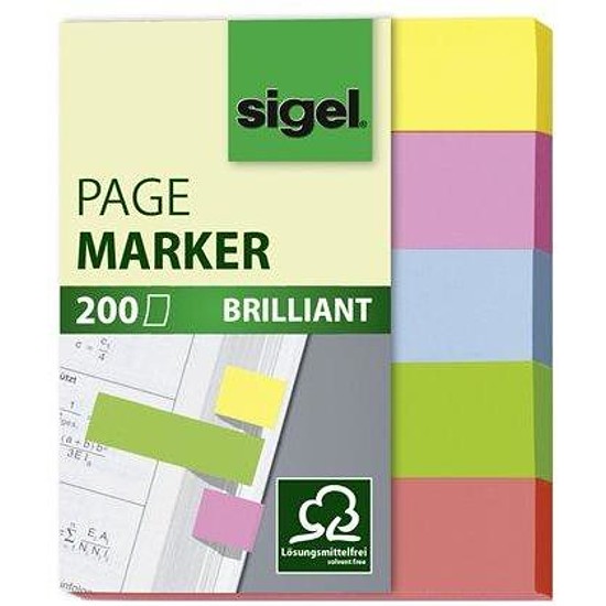 Sigel Brillant Mini jelölőcímke 12x50mm élénk 5x40 lap papír