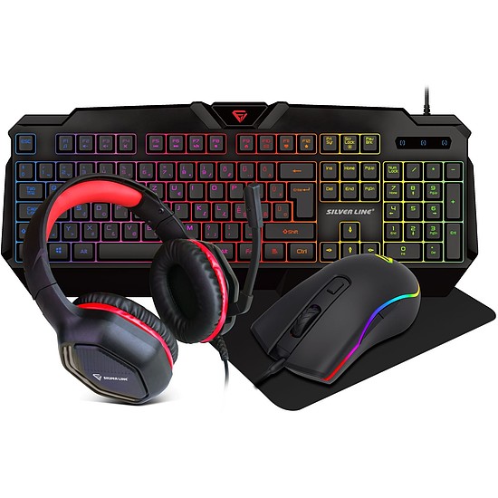 Silverline CM120 gaming combo szett 4in1 (SICM120)