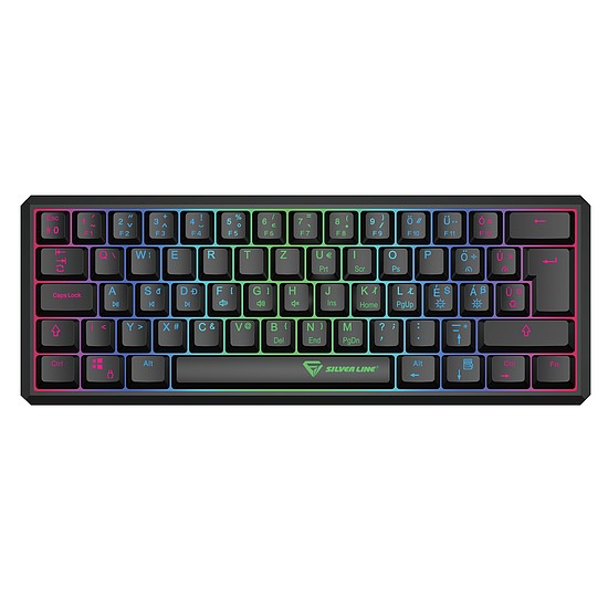 Silverline MK518 mechanikus gamer billentyűzet RGB magyar nyelvű