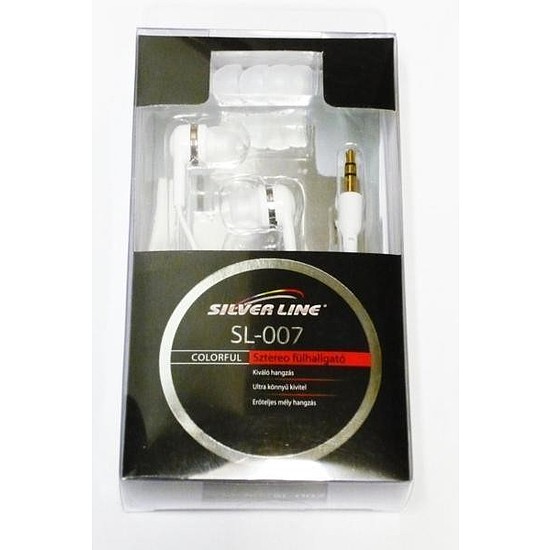 SilverLine SL-007 Fülhallgató fehér /kifutó termék/