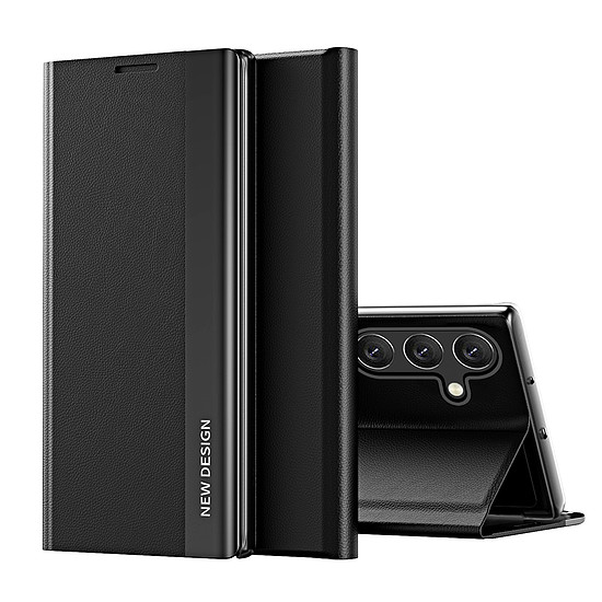 Sleep Case Pro Samsung Galaxy S25 tok kihajtható és állványos kivitelben - fekete