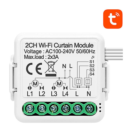 Smart Curtain Switch Module WiFi Avatto N-CSM01-2 TUYA (N-CSM01-2)