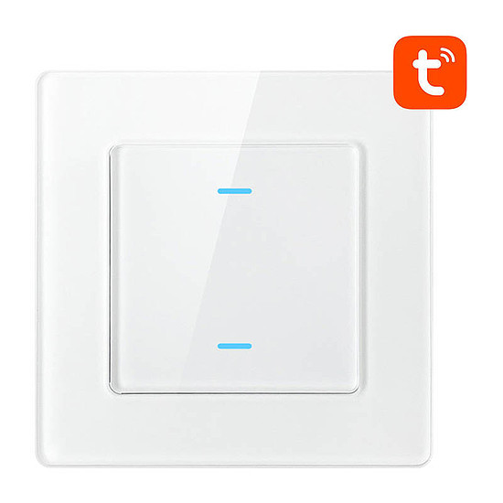 Smart Light Switch WiFi Avatto N-TS10-W2 2 utas TUYA, fehér (N-TS10-W2)