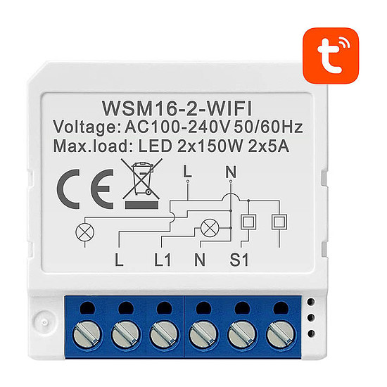 Smart Switch Modul WiFi Avatto WSM16-W2 TUYA (WSM16-W2)