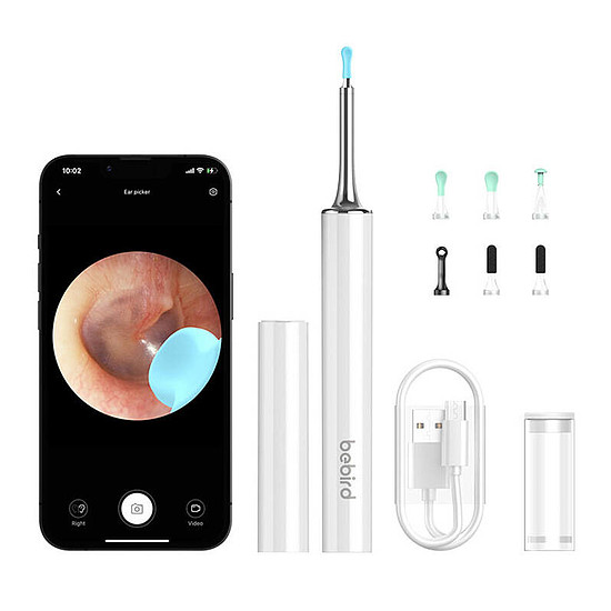 Smart Visual Ear Clean Rod Bebird T15 fehér