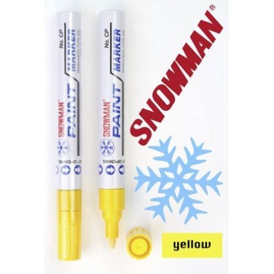 Snowman CP750/CP12 lakkmarker sárga kerek hegy WP-12/14