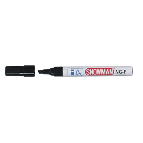 Snowman NG-12F alkoholos marker fekete, vágott hegy 1-3mm