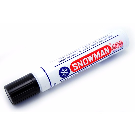 Snowman No. 600 alkoholos marker fekete, kerek hegy 12mm