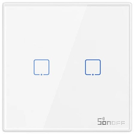Sonoff Vezeték nélküli lámpakapcsoló 433MHz T2EU2C-RF 2 csatornás (M0802030010)