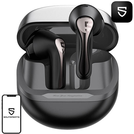 Soundpeats Air 5 TWS fülhallgató fekete (Air5 Black)