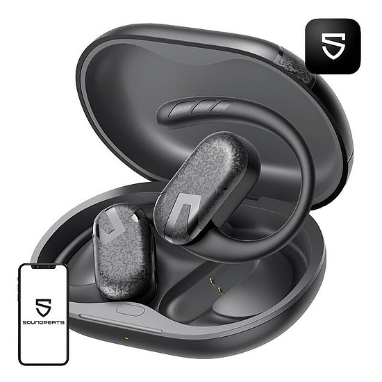 Soundpeats Breezy TWS fülhallgató fekete (Breezy black)