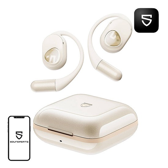 Soundpeats GoFree2+ TWS vezeték nélküli fülhallgató fehér (GoFree2+ beige)