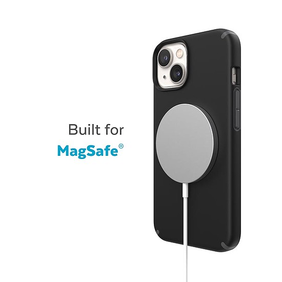 Speck CandyShell Pro + MagSafe - iPhone 14 Plus tok MICROBAN bevonattal fekete / palaszürke (150141-B565)