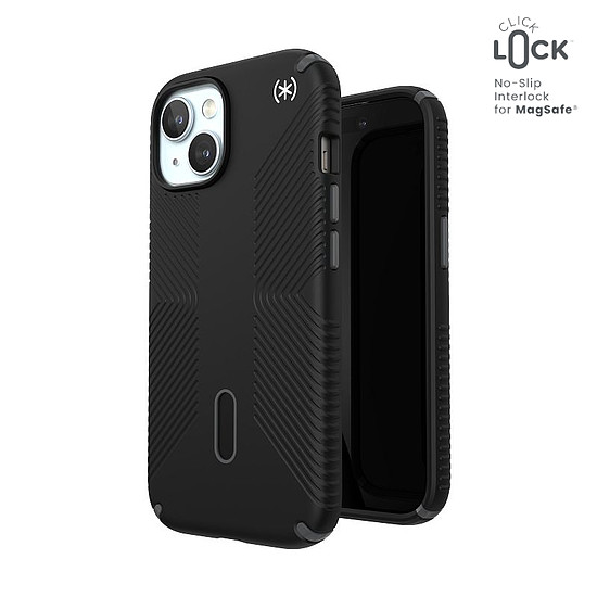 Speck Presidio2 Grip ClickLock & MagSafe - iPhone 15 / iPhone 14 / iPhone 13 tok fekete (150439-3205)