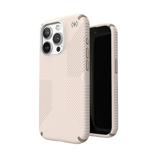 Speck Presidio2 Grip - iPhone 15 Pro tok fehérített csont / Heirloom Gold / Hazel Brown (150477-3214)