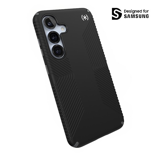 Speck Presidio2 Grip - Samsung Galaxy S25 / S24 tok fekete/palaszürke/fehér (150874-3205)