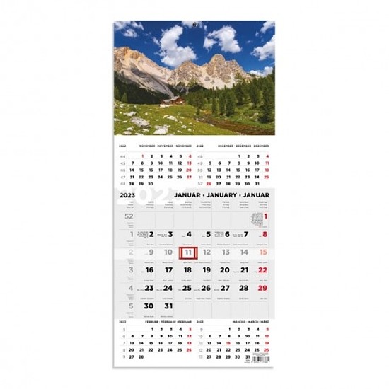 Speditőrnaptár 290x680 mm 1 tömbös 5 hónapos T076 hegy