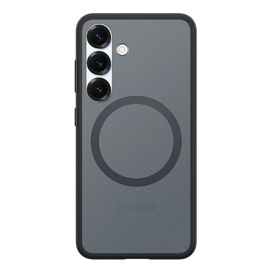 Spigen Capella GP-FPS931PGBJW szilikontok MagFit mágneses gyűrűvel Samsung Galaxy S25 készülékhez, fekete