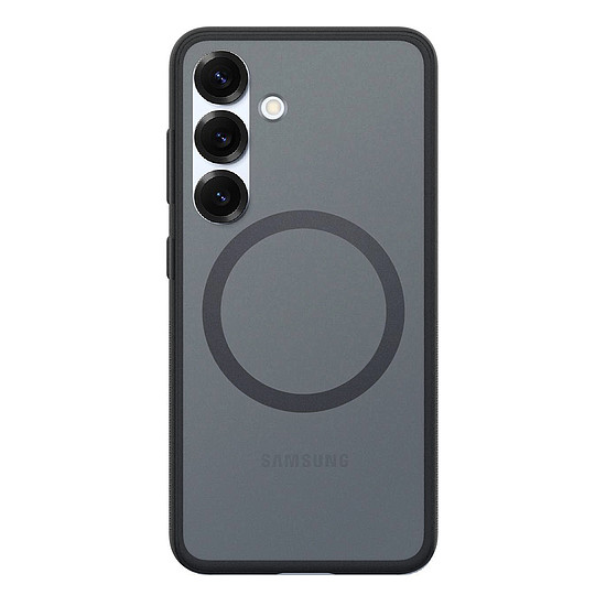 Spigen Capella GP-FPS936PGBJW szilikontok MagFit mágneses gyűrűvel Samsung Galaxy S25+ készülékhez, fekete