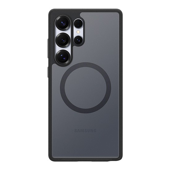 Spigen Capella GP-FPS938PGBJW szilikontok MagFit mágneses gyűrűvel Samsung Galaxy S25 Ultra készülékhez, fekete